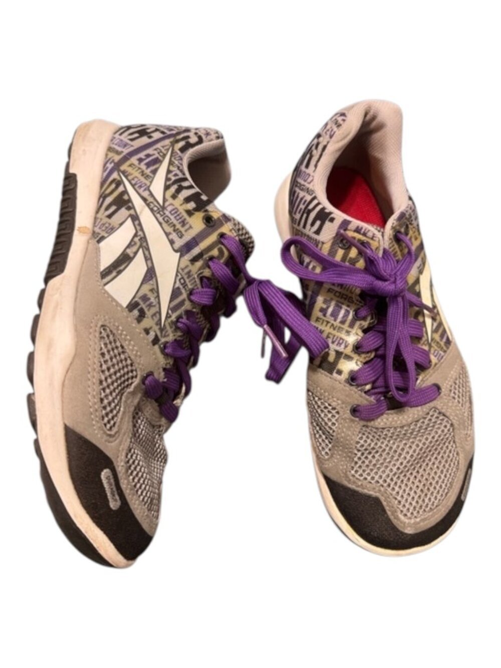 Reebok Duragrip Sneakers Women's Size 6.5 Gray Purple 023501 1212 V48994